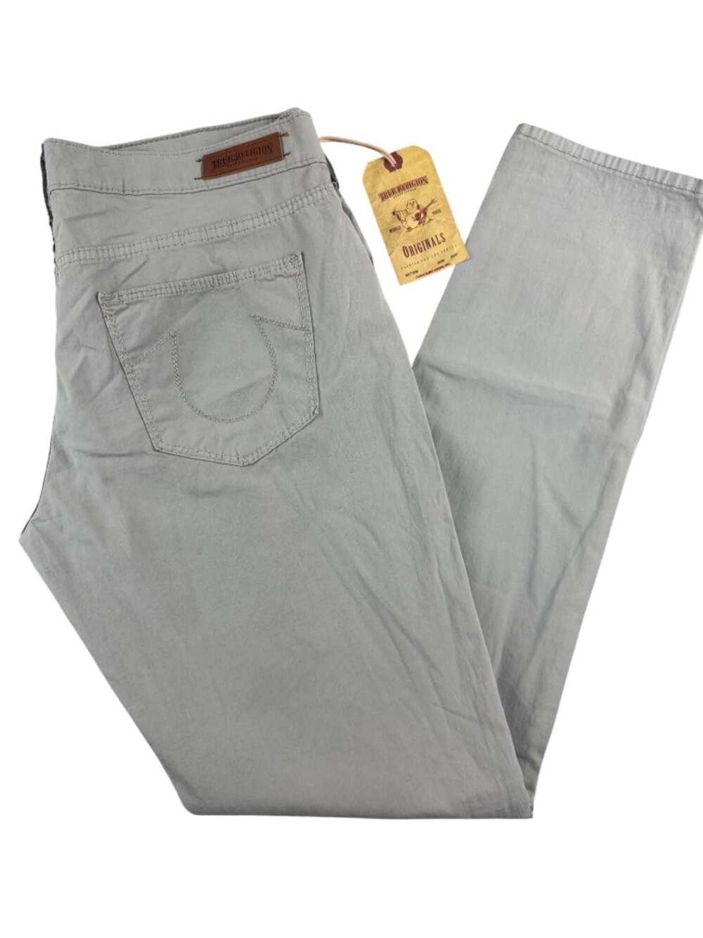 True Religion Brianna Pants Womens 29 Rare Vtg 2003 Gray 90s Y2K USA Retro